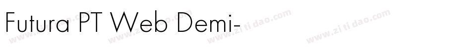 Futura PT Web Demi字体转换